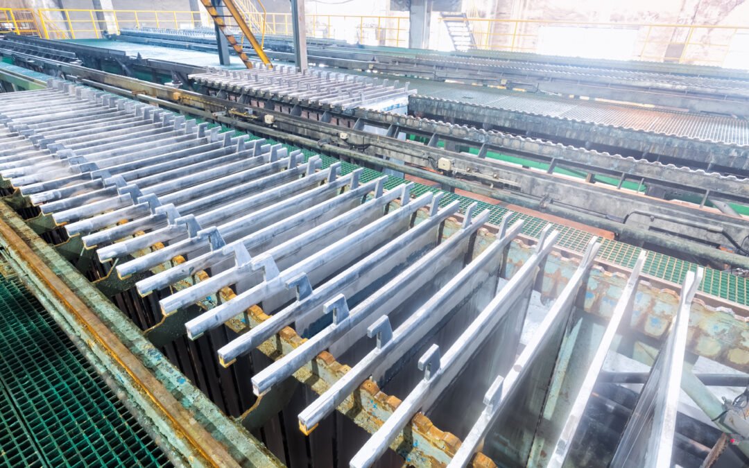 gambar produksi profil aluminium OEM custom