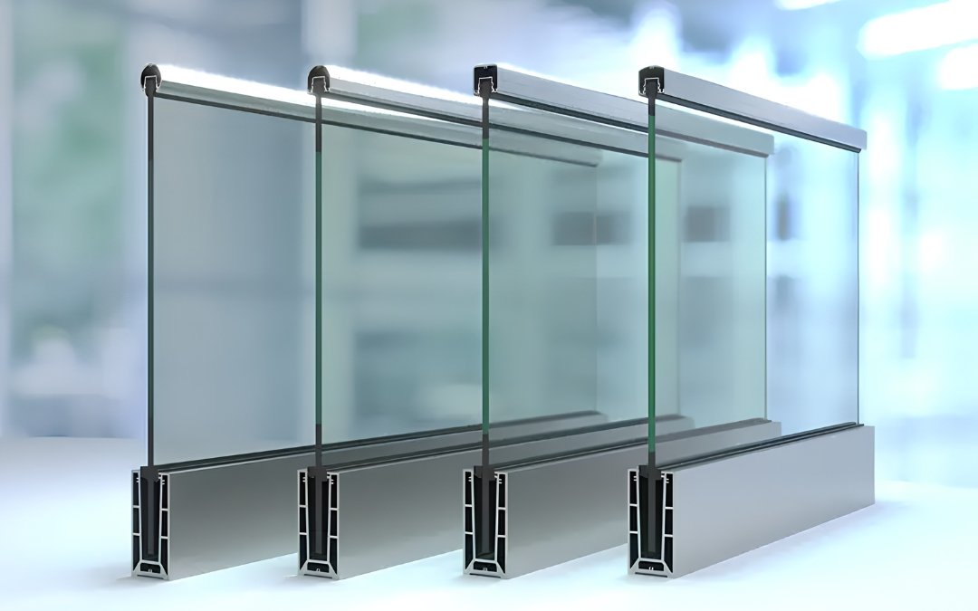 Jaya Abadi Sinar Alumindo Jual Aluminium Glass Railing / Aluminium Base Channel / Frameless Glass Balustrade