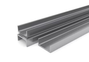 Profil Kanal U Logam Sebagai Ilustrasi Custom Aluminium Profile U 3 Cm Tebal 2,5 Mm Untuk List Tepi Panel