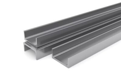 Custom Aluminium Profile U 3 Cm Tebal 2,5 Mm Untuk List Tepi Panel