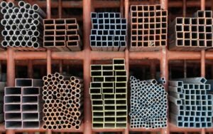 Rak Penyimpanan Pipa Bulat Dan Hollow Kotak Berbagai Ukuran Sebagai Ilustrasi Custom Aluminium Profile Untuk Kaki Meja Lipat