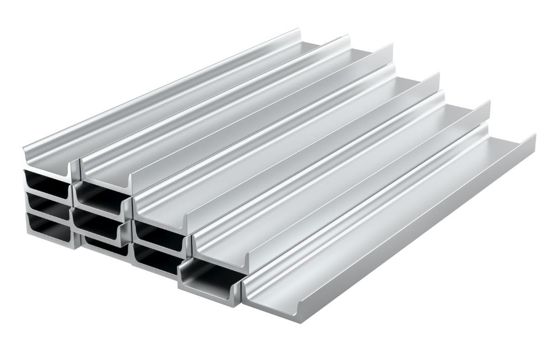 Custom Profil U Aluminium 100X40 Mm Untuk Rangka Berat, Tumpukan Kanal U Aluminium Dari Jaya Abadi Sinar Alumindo